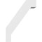 Ekena Millwork 5-in. W x 16-in. D x 22-in. H Burlington Architectural Grade PVC Knee Brace BRCP05X16X22BUR - alternate 3